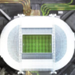 Con baterías de carros recargan energía de estadios