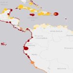 Señalan sitios con mayor riesgo, en las costas latinoamericanas