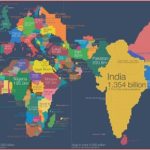 Crean nuevo modelo de mapa..sobre la población mundial