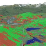 Mapa sobre tipos de vegetación en Alaska