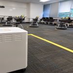 Riguroso sistema para asegurar la calidad del aire..en el salón de clase