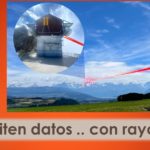 Desde un telescopio..envían datos, incrustados en rayos láser