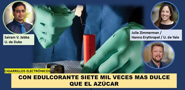 Neotamo, el endulzante de los cigarrillos electrónicos (Cortesía U. de Yale)