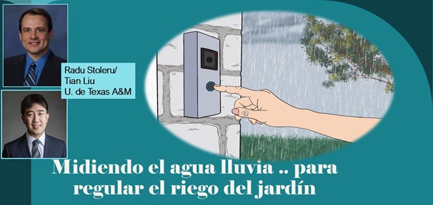 Ahorrando agua, para regar el jardín (Cortesía U. de Texas A&M)