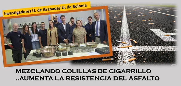 Reciclando cigarrillos con filtro y electrónicos (Cortesía U. de Granada/ Gemini)