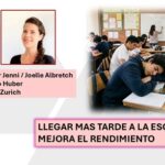 Horario flexible para llegar más tarde a la escuela.. mejora el rendimiento de los estudiantes