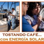 Sustituyendo gas..por energía solar.. para tostar el café